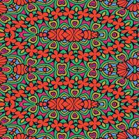 Colorful seamless pattern with a flower pattern vector