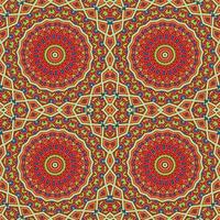 A colorful pattern with a mandala design on a dark background vector