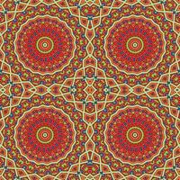 A colorful pattern with a mandala design on a dark background vector