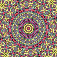 A colorful background with a pattern of the mandala vector