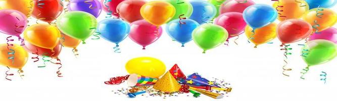 background for happy birthday signboard or celebration with balloons cheerful photo