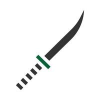 sword icon solid style grey green colour military illustration vector army element and symbol perfect.