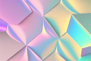 Abstract pastel holographic textured background photo