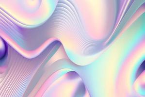 Abstract pastel holographic textured background photo