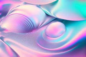 Abstract pastel holographic textured background photo