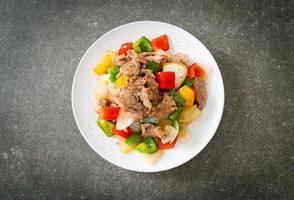 Stir Fried Pork with Black Pepper photo