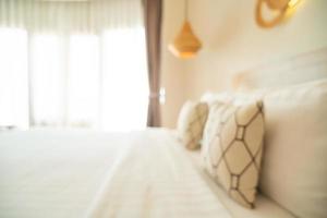 abstract blur bedroom for background photo