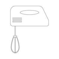 Hand mixer icon vector