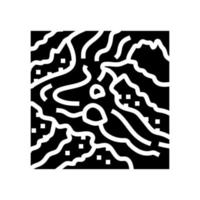 lava flow glyph icon vector illustration