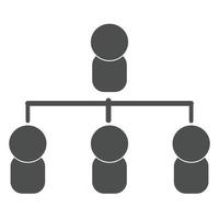 organizational structure icon vector