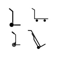 hand truck icon vector