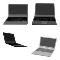 laptop icon vector