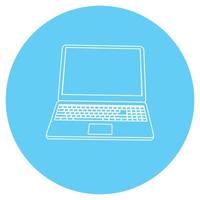 laptop icon vector