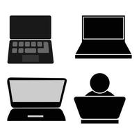 laptop icon vector