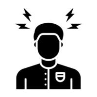 Headache vector icon