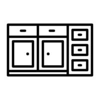 Cabinet vector icon