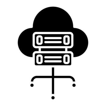 icono de vector de nube