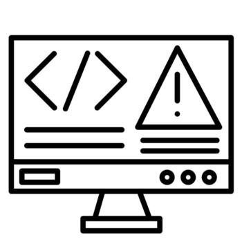 Code Error vector icon