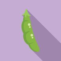 Peas protein icon flat vector. Health vitamin vector