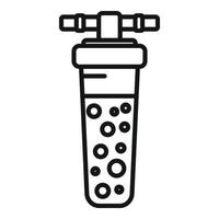 Carbon filter icon outline vector. Water treatment vector