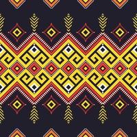 Vector abstract ethnic geometric pattern design for background or wallpaper, Seamless ethnic pattern. Handmade. Horizontal stripes. Vector illustration