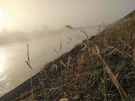 ganga river and mountian view photo