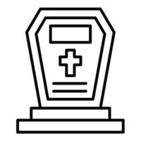 icono de vector de tumba