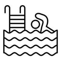 Swimming vector icon