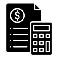 Budget Calculations vector icon