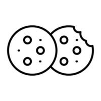 Cookie vector icon