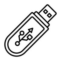 USB Stick vector icon