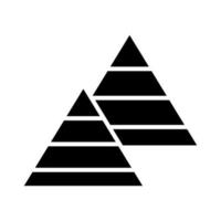 Pyramid vector icon