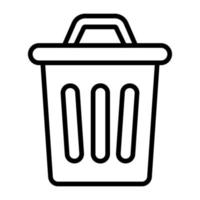 Dustbin vector icon