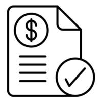 Loan Application Status vector icon