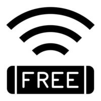 Free Wifi vector icon