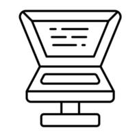 Teleprompter vector icon