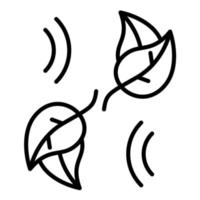 Leaf Fluttering in Wind vector icon