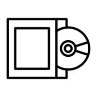 icono de vector de disco compacto