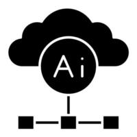 Cloud Based Architecture vector icon