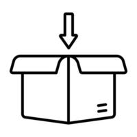 Packaging vector icon