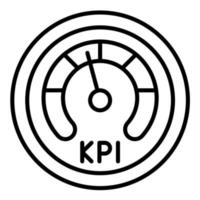 icono de vector de kpi