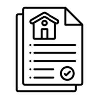 Property Documents vector icon