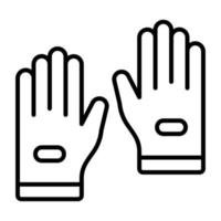 Cycling Gloves vector icon