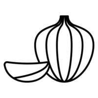 Garlic vector icon