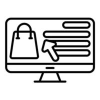 ECommerce Screen vector icon