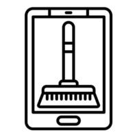 Cleaner Mobile App vector icon