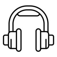 icono de vector de auriculares