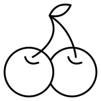 Cherry vector icon