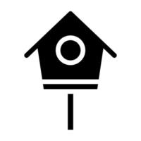 pájaro casa vector icono