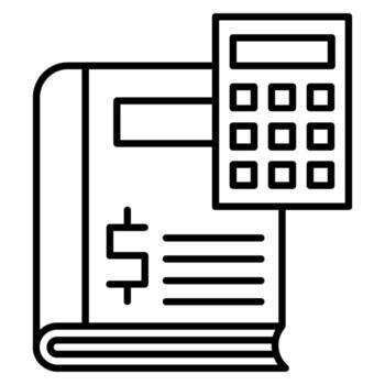Accounting Book vector icon
